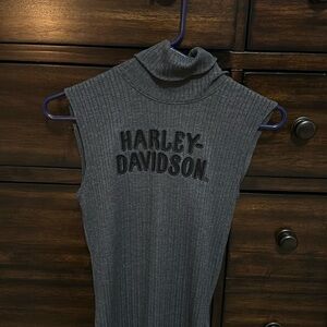 NWT Womens Harley Davidson sleeveless turtleneck.sz ask
